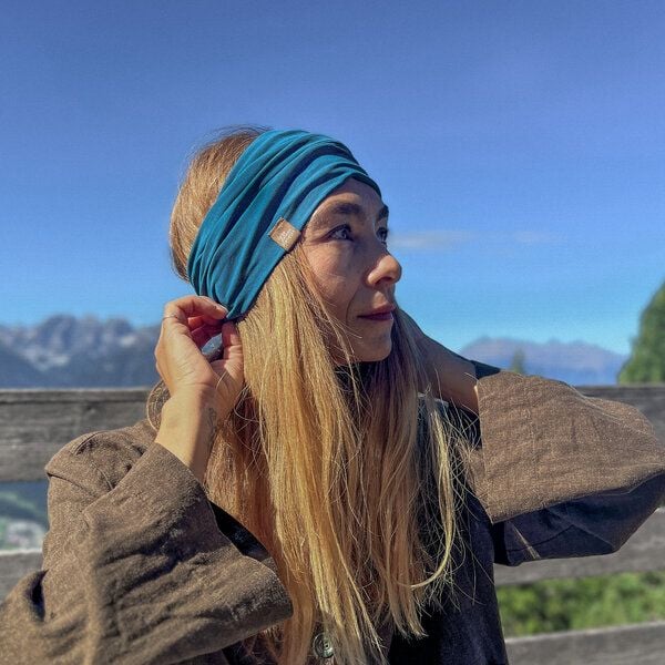 Liebe Deinen Planeten Bio breites Jersey Stirnband BASIC in vielen Farben aus elastischem Bio Baumwoll Jersey von Liebe Deinen Planeten