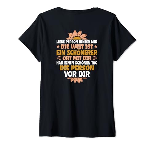 Liebe Person Hinter Mir Damen T-Shirt mit V-Ausschnitt Schwarz Small EU S Liebe Person Hinter Mir Damen T-Shirt mit V-Ausschnitt Schwarz Small EU S von Liebe Person Hinter Mir