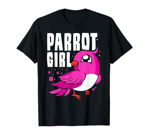 Papagei Mädchen Tier Süß Haustier Papageien T-Shirt Papagei Mädchen Tier Süß Haustier Papageien T-Shirt von Liebe Vogel Sprüche Papagei Liebhaber
