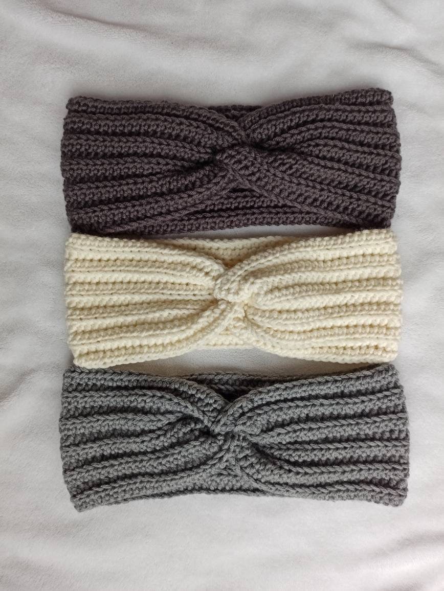 Damen, Twiststirnband, Stirnband, Merinowolle, Gehäkeltes Kopfband Damen, Twiststirnband, Stirnband, Merinowolle, Gehäkeltes Kopfband von LiebeWolleKreation