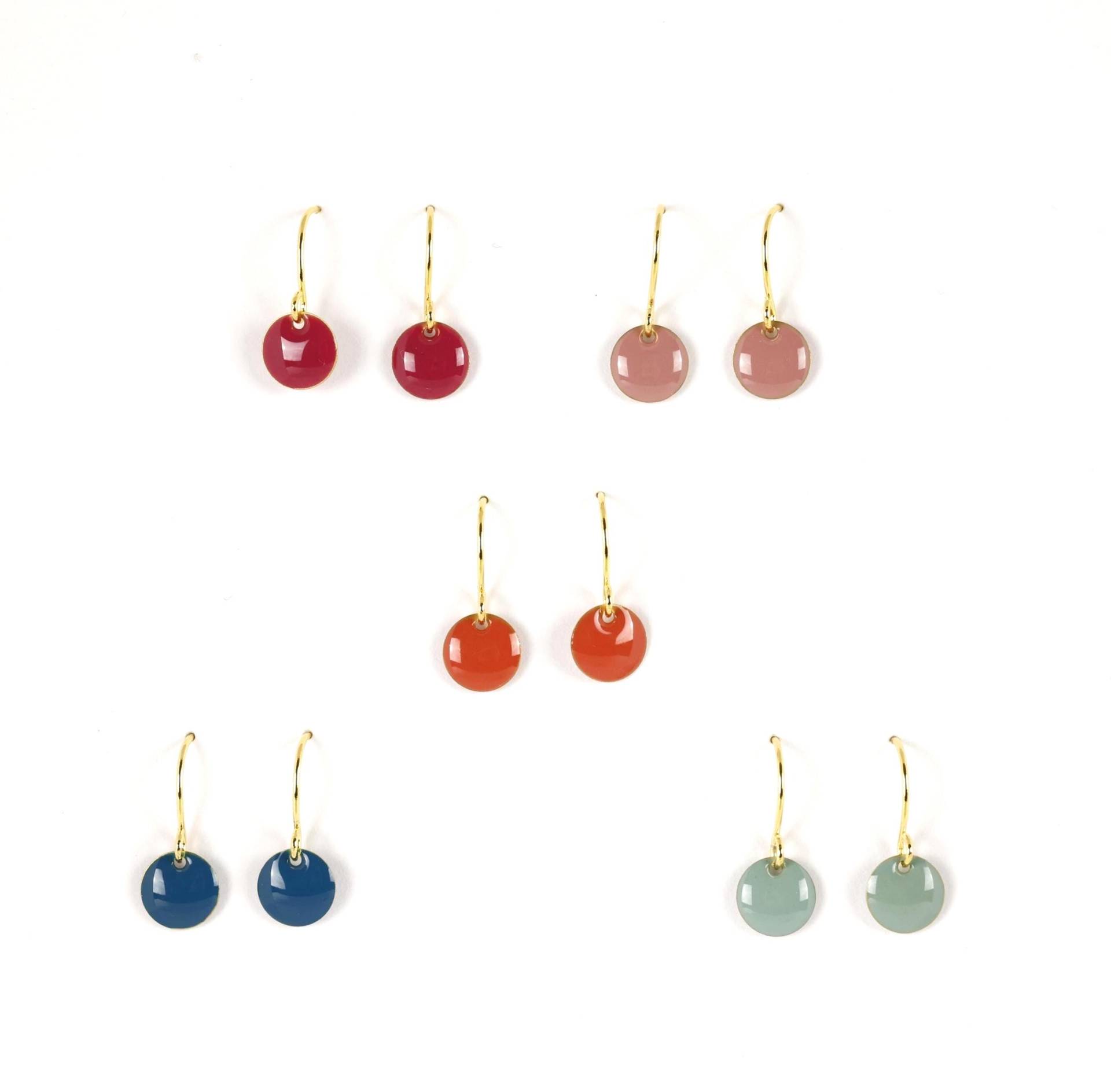 Ohrringe Emaille Klein/5 Farben Ohrringe Emaille Klein/5 Farben von Liebeley