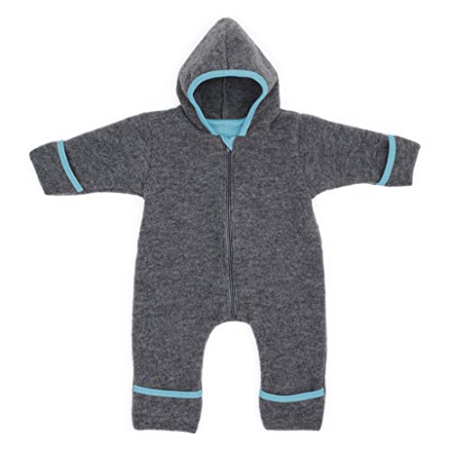 Priebes Bio Merinowolle-Overall Henry | Baby Woll-Overalls aus Natur Schurwolle mit Reißverschluss | Woll-Anzug für Kleinkind und Baby Größen | ideal als Baby Overall von Liebes von priebes