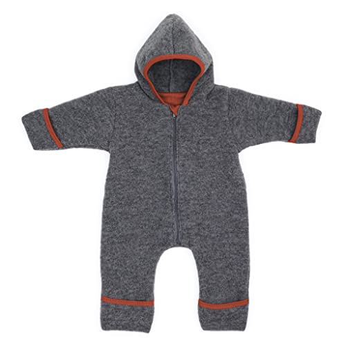 Priebes Bio Merinowolle-Overall Henry | Baby Woll-Overalls aus Natur Schurwolle mit Reißverschluss | Woll-Anzug für Kleinkind und Baby Größen | ideal als Baby Overall von Liebes von priebes