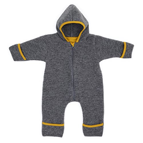 Priebes Bio Merinowolle-Overall Henry | Baby Woll-Overalls aus Natur Schurwolle mit Reißverschluss | Woll-Anzug für Kleinkind und Baby Größen | ideal als Baby Overall von Liebes von priebes