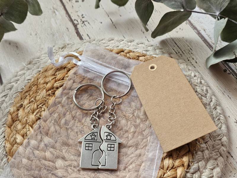Partnerschlüsselanhänger Neues Haus, Gemeinsame Wohnung, Erste Wohnung Partnerschlüsselanhänger Neues Haus, Gemeinsame Wohnung, Erste Wohnung von Liebeshauch