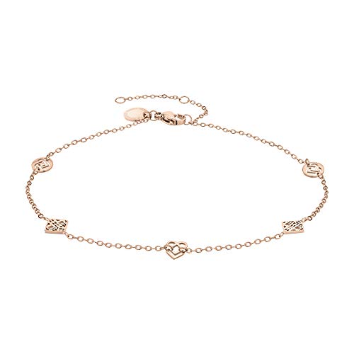 Liebeskind Damen-Fußkette Edelstahl One Size Rosé 32016803 von Liebeskind