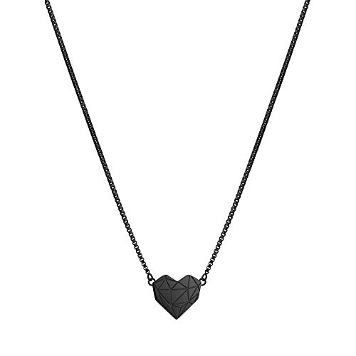 Liebeskind Berlin Damen-Collier Edelstahl (schwarz), LJ-0331-N-V 40 von Liebeskind