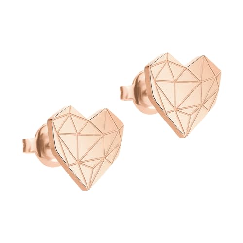 Liebeskind Berlin Ohrstecker aus Edelstahl im Herz-Design von LIEBESKIND