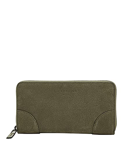 Liebeskind Berlin AUDRE Suede Sally Geldbörse, tea leaf, Large (HxBxT 9.4cm x18.8cm x2.0cm) von Liebeskind