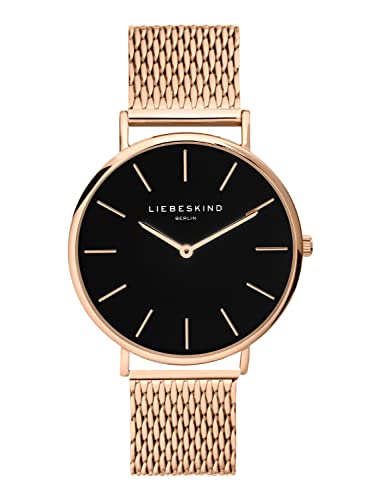 LIEBESKIND Unisex Erwachsene Analog Quarz Uhr, Ip Roségold von Liebeskind