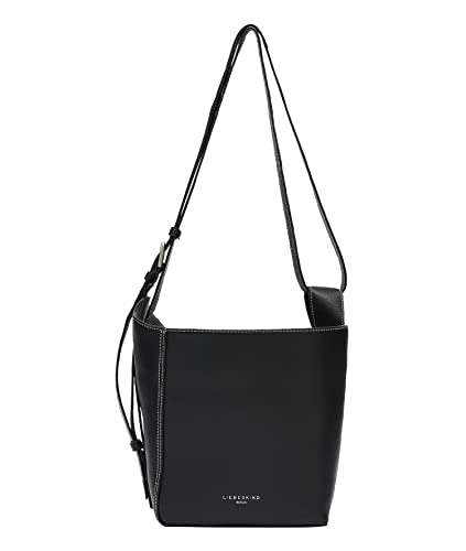 Liebeskind Berlin Bowie Hobo Schultertasche, Small (HxBxT 22cm x 19cm x 14cm), Black von Liebeskind