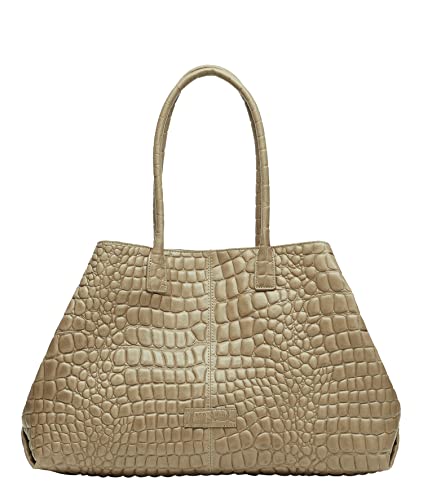 Liebeskind Berlin CROCO Chelsea Shopper, Dust, Large (HxBxT 32cm x 48cm x 16cm) von Liebeskind