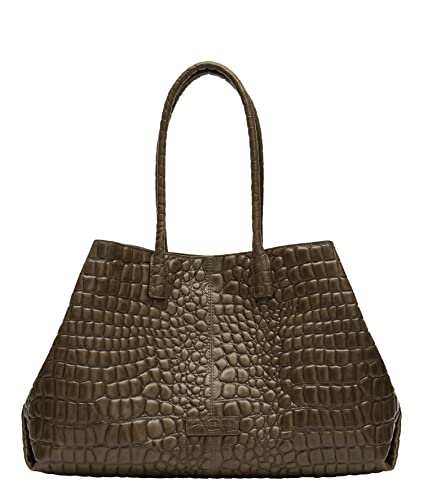 Liebeskind Berlin CROCO Chelsea Shopper, Nori Green, Large (HxBxT 32cm x 48cm x 16cm) von Liebeskind