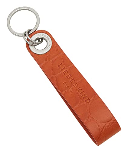 Liebeskind Berlin Croco Keyring , one size (HxBxT 7cm x 5.5cm x 3cm), Dark Mandarine von Liebeskind