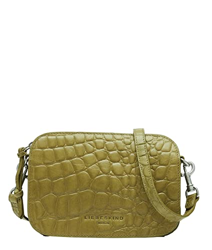 Liebeskind Berlin Umhängetasche Luka – Cross-Body Bag aus Leder mit verstellbaren Schulterriemen – kleine Schultertasche, Fächer mit Reißverschluss – Shoulder Bag, 14.5 x 20.5 x 7 cm,Matcha von LIEBESKIND