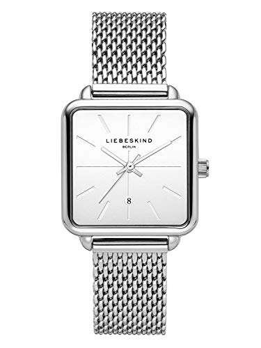 Liebeskind Damen Analog Quarz Armbanduhr mit Edelstahlarmband LT-0150-MQ von LIEBESKIND