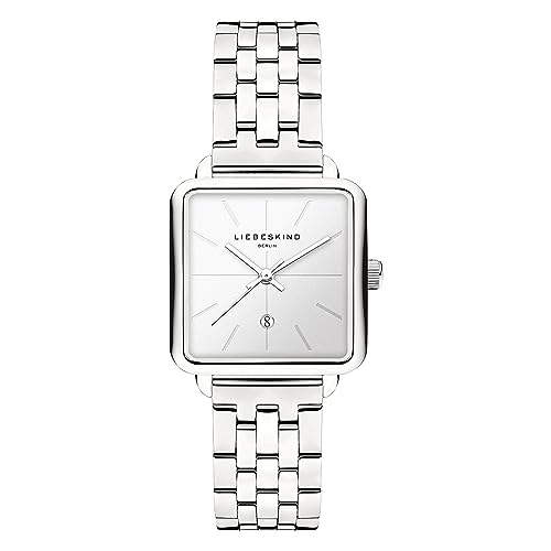 Liebeskind Berlin Damen Analog Quarz Uhr mit Edelstahl Armband LT-0375-MQ, Silber von Liebeskind