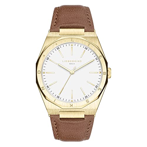 Liebeskind Berlin Damen Analog Quarz Uhr mit Leder Armband LT-0365-LQ von Liebeskind