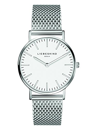 LIEBESKIND Damen Analog Quarz Armbanduhr mit Edelstahlarmband LT-0075-MQ von Liebeskind