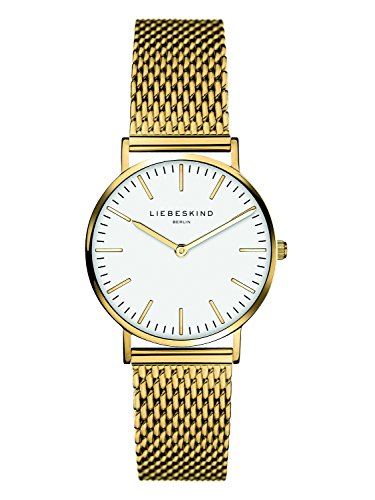 Liebeskind Damen Analog Quarz Armbanduhr mit Edelstahlarmband LT-0080-MQ von Liebeskind