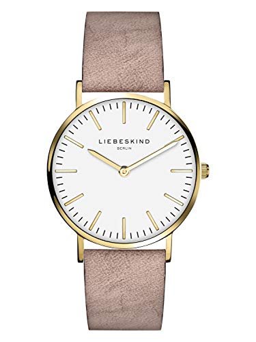 LIEBESKIND Damen Analog Quarz Uhr mit Lederarmband von Liebeskind