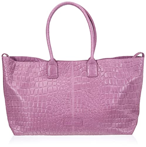 Liebeskind Berlin Croco Chelsea Handtasche, Large (LxBxH 63.4 cm x 17.5 cm x 41.9 cm), Lavender von Liebeskind