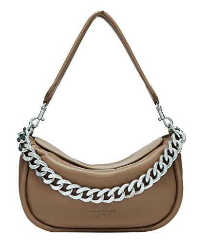 Liebeskind Berlin Fab 3 CHAIN Hobo Schultertasche, Medium (HxBxT 23cm x 29.5cm x 9cm), Praline von Liebeskind