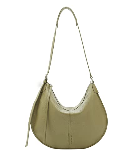 Liebeskind Berlin Damen Naomi Heavy Pebble Hobo M, Princess Green, Medium (HxBxT 34.5cm x 43cm 0.5cm) EU von Liebeskind