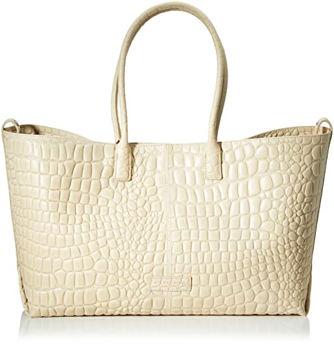 Liebeskind Berlin Damen Noos Waxy Croco Chelsea Supplement Shopper L, Warm Beige, Large (HxBxT 32cm x 48cm 16cm) EU von Liebeskind