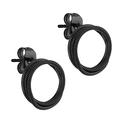 Liebeskind Berlin Damen-Ohrstecker Edelstahl (Black) von Liebeskind