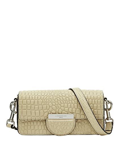 Liebeskind Berlin Damen Pam Croco Crossbody XS, Warm Beige, Extra Small (HxBxT 10cm x 20cm 4cm) EU von Liebeskind