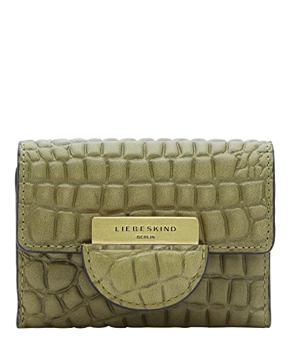 Liebeskind Berlin Damen Pam Croco Louisa - Portemonnee Purse S, Princess Green, Small (HxBxT 8cm x 10.8cm 2.5cm) EU von Liebeskind