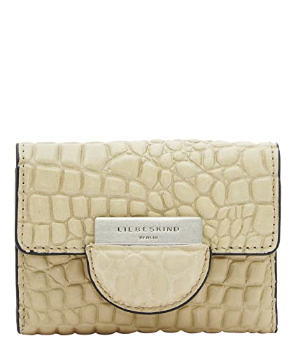 Liebeskind Berlin Damen Pam Croco Louisa - Portemonnee Purse S, Warm Beige, Small (HxBxT 8cm x 10.8cm 2.5cm) EU von Liebeskind