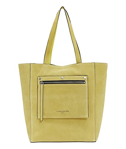 Liebeskind Berlin Damen Steph Suede Shopper L, Pale Banana, Large (HxBxT 35cm x 29cm 15cm) EU von Liebeskind