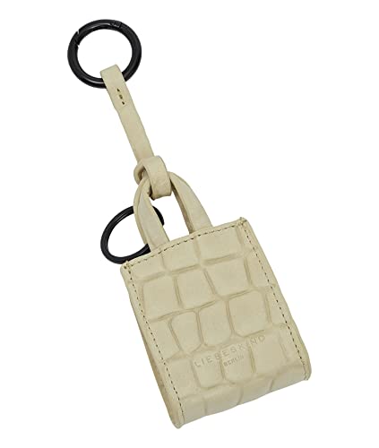 Liebeskind Berlin Damen Papieren tas Waxy Croco Paper Bag - Hanger Pendant, Warm Beige, Onesize (HxBxT 7cm x 5.5cm 3cm) EU von Liebeskind