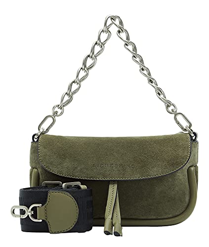 Liebeskind Berlin FAB Suede Crossbody, tea leaf, Extra Small (HxBxT 13.0cm x19.0cm x3.5cm) von Liebeskind