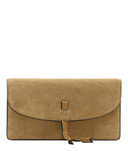 Liebeskind Berlin FAB Suede Slam Geldbörse, Sepia, Large (HxBxT 7.5cm x18.5cm x2.5cm) von Liebeskind