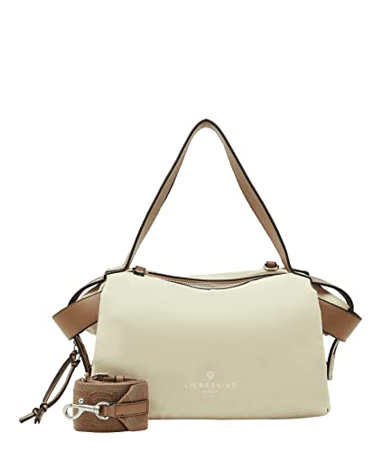 Liebeskind Berlin Damen Grijs Nylon Satchel M, Warm Beige, Medium (HxBxT 28cm x 31cm 13cm) EU von Liebeskind