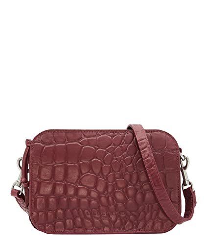 Liebeskind Berlin Umhängetasche Luka – Cross-Body Bag aus Leder mit verstellbaren Schulterriemen – kleine Schultertasche, Fächer mit Reißverschluss – Shoulder Bag, 14.5 x 20.5 x 7 cm,Peony-4437 von Liebeskind