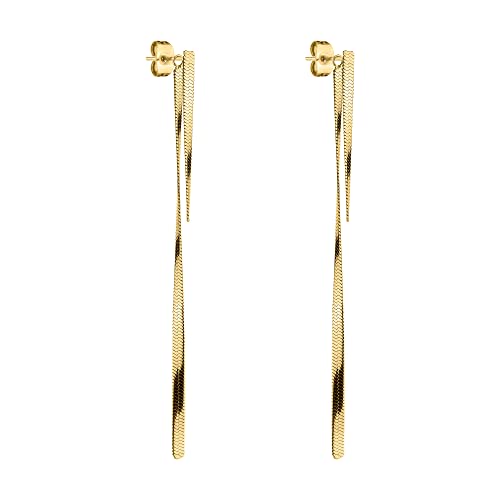 Liebeskind Berlin Ohrhänger im Sleek-Look aus Edelstahl von LIEBESKIND