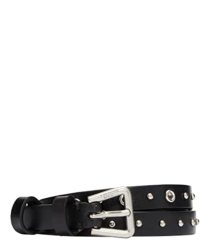 Liebeskind Berlin PB Belt Studs Silver Gürtel, Large, Black von Liebeskind