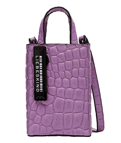 Liebeskind Berlin PB Croco Paperbag, Extra Small (HxBxT 8.6cm x 13.5cm x 0.5cm), Lavender von Liebeskind