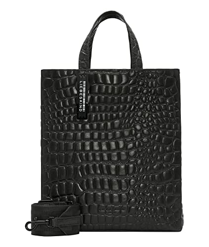 Liebeskind Berlin Paper Bag Croco Tote Handtasche, Medium (HxBxT 34cm x 29cm x 15cm), Cacao von Liebeskind