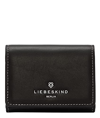 Liebeskind Berlin Damen Sadie Naplack Louisa Purse S, Black White Lining, S (HxBxT 8.5cm x 11cm x 2cm) von Liebeskind