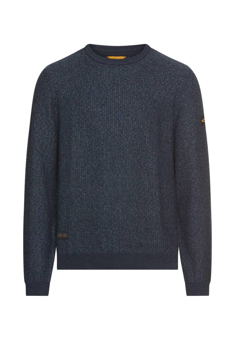 camel active - Strickpullover mit Rundhalskragen tinted blue - Gr. - L von camel active