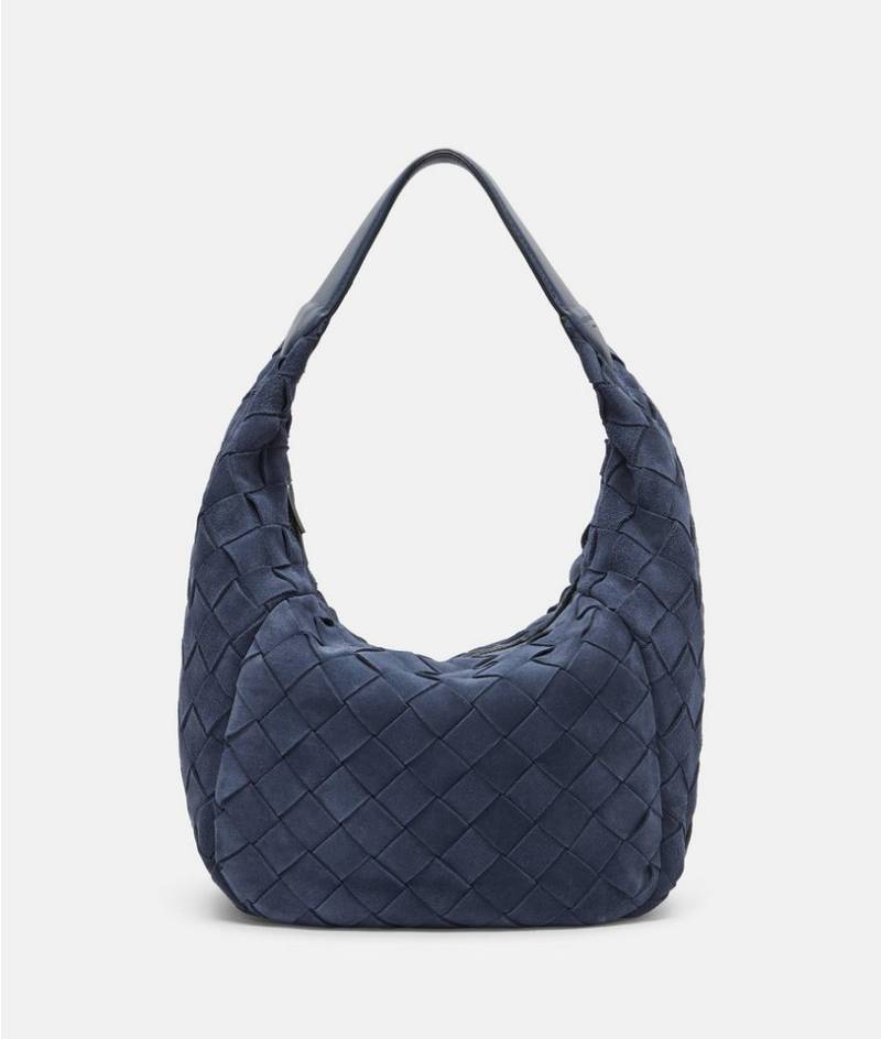 Liebeskind Berlin Schultertasche Hobo, Beuteltasche aus weichem Veloursleder mit Flechtmuster von Liebeskind Berlin