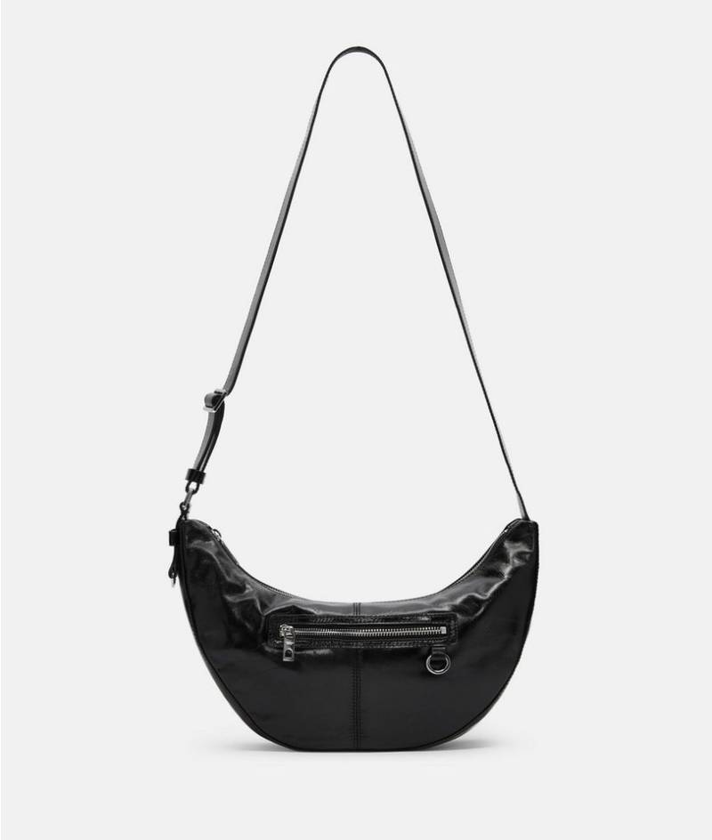 Liebeskind Berlin Schultertasche Hobo, Handliche Hobo-Bag aus Rindsleder mit glossy Finish von Liebeskind Berlin