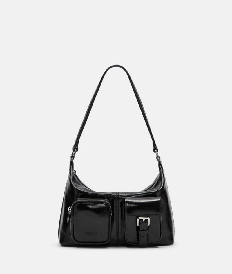 Liebeskind Berlin Schultertasche Hobo, Handliche Tasche aus Rindsleder mit glossy Finish von Liebeskind Berlin