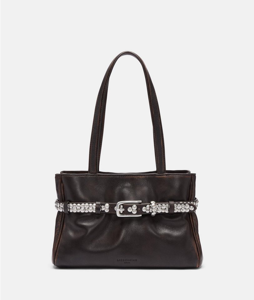 Liebeskind Berlin Schultertasche Satchel, Geräumige Schultertasche aus Lammleder von Liebeskind Berlin