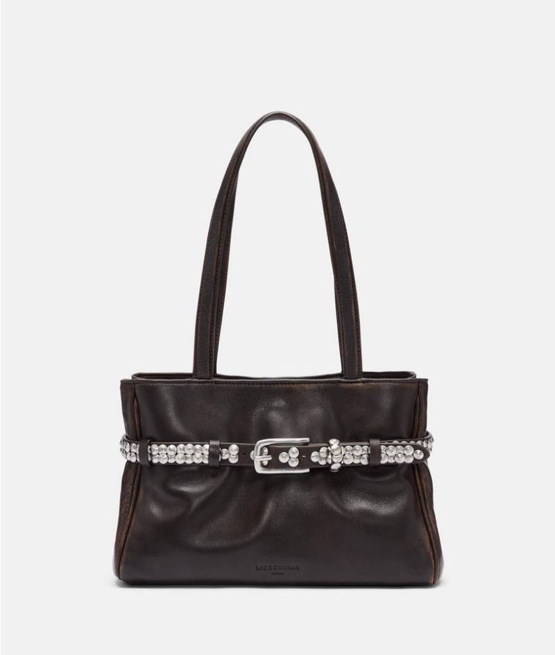 Liebeskind Berlin Schultertasche Satchel, Geräumige Schultertasche aus Lammleder von Liebeskind Berlin